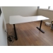 White Ikea Bekant Corner Desk includes Screen